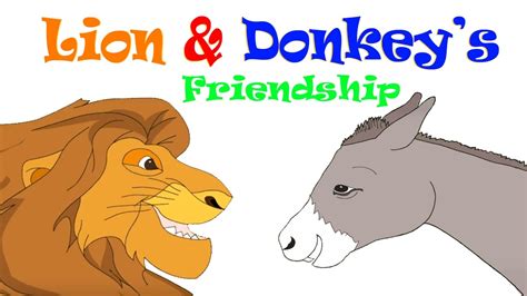  The Donkey and the Lion -  A Story About Bravery and Unexpected Friendship!